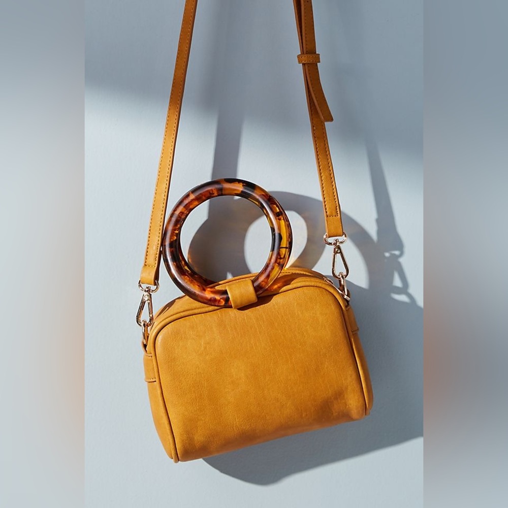 Lucite-handled Mini Cross Body Anthropologie Bag